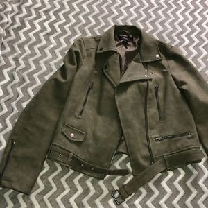 NWOT soft faux leather Jacket